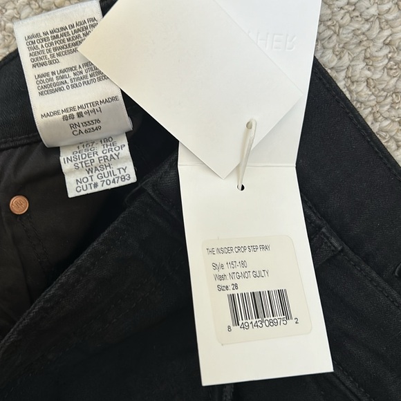 Mother The Insider Crop Step Fray Not Guilty - Picture 7 of 8